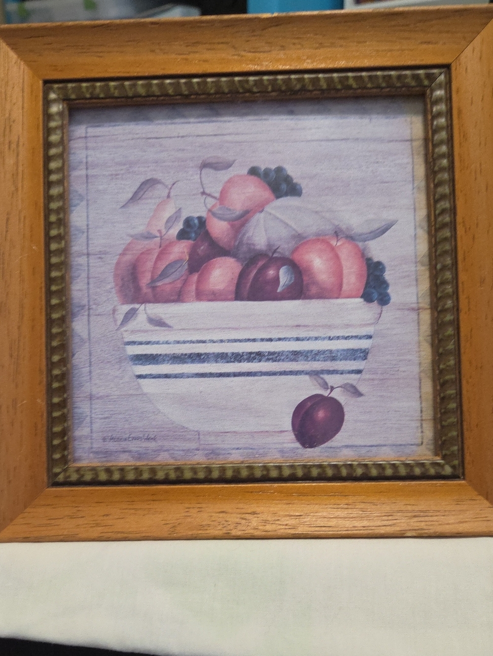Valorie Evers Wenk Fruit Bowl Wall Art Print. Set of 2.